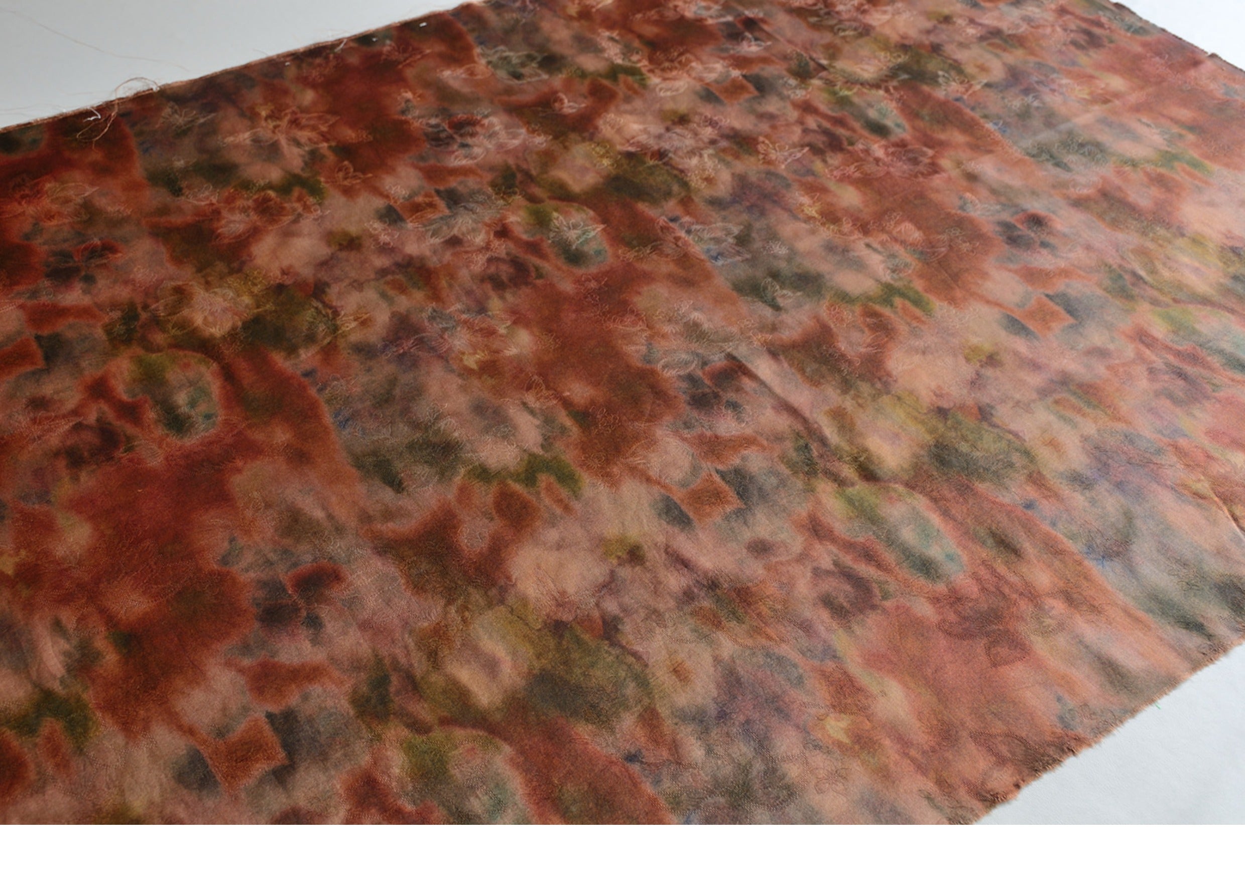 YPSSTO - Handmade 25 Momme HUALUO Jacquard Mud Silk Fabric (Openwork texture) - 110cm by the Yard