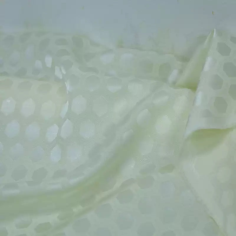 LZSMYQ - 23 Momme Jacquard Mulberry Silk Wool Blend Silk Fabric - 137cm wide by the Yard