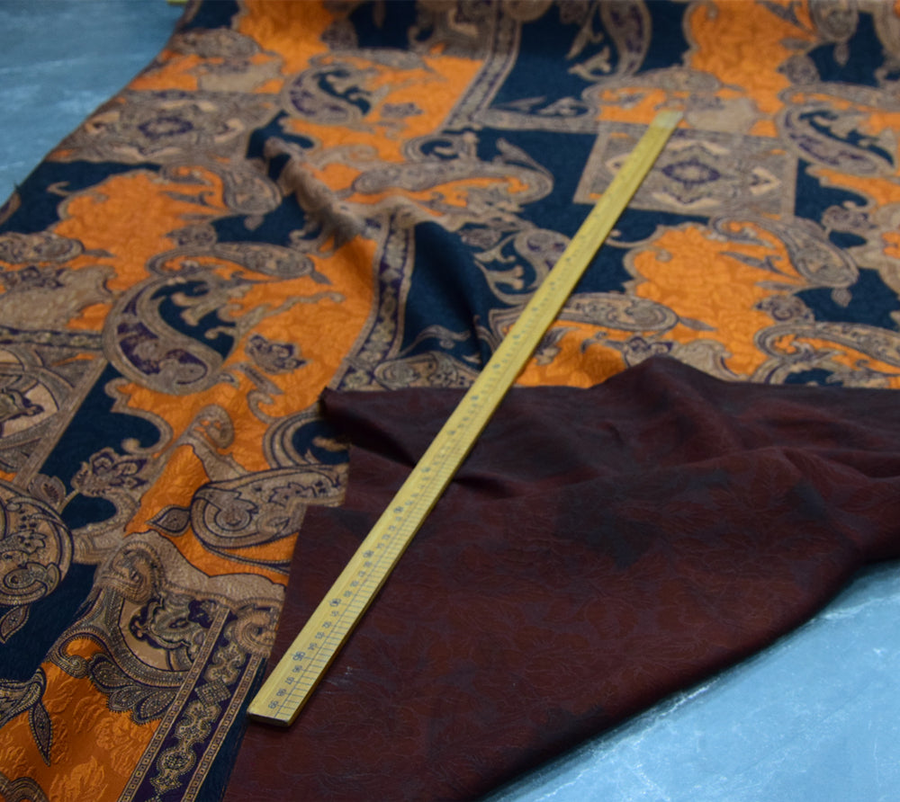 XLHSGL - 25 Momme Stretchy Jacquard Guanle Crepe Mud Silk Satin Fabric - 110cm wide by the Yard