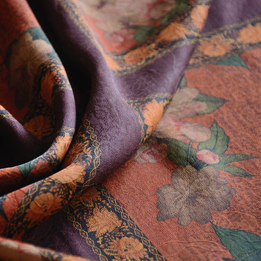 YPDFKH - Handmade 22 Momme HUALUO Jacquard Mud Silk Fabric (Openwork texture) - 113cm by the Yard