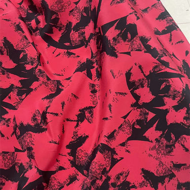 DDHSDI - 21 momme Floral Print Silk Crepe de Chine Fabric - 135cm wide by the Yard