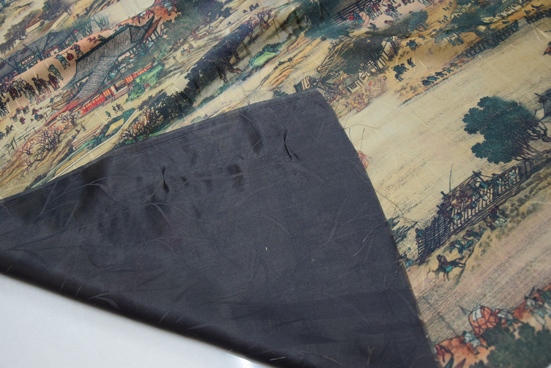 XLQMST - Handmade 23 Momme Plant Dye Silk Fabric Silk Viscose Blend - 110cm wide by the Yard