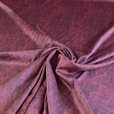 YPZSGL - Handmade 26 Momme Special Purple HUALUO Jacquard Mud Silk Satin Fabric (Openwork texture) - 140cm by the Yard