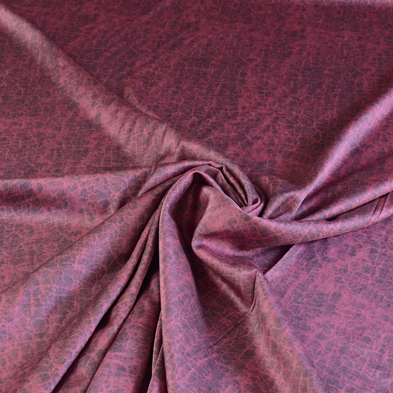 YPZSGL - Handmade 26 Momme Special Purple HUALUO Jacquard Mud Silk Satin Fabric (Openwork texture) - 140cm by the Yard