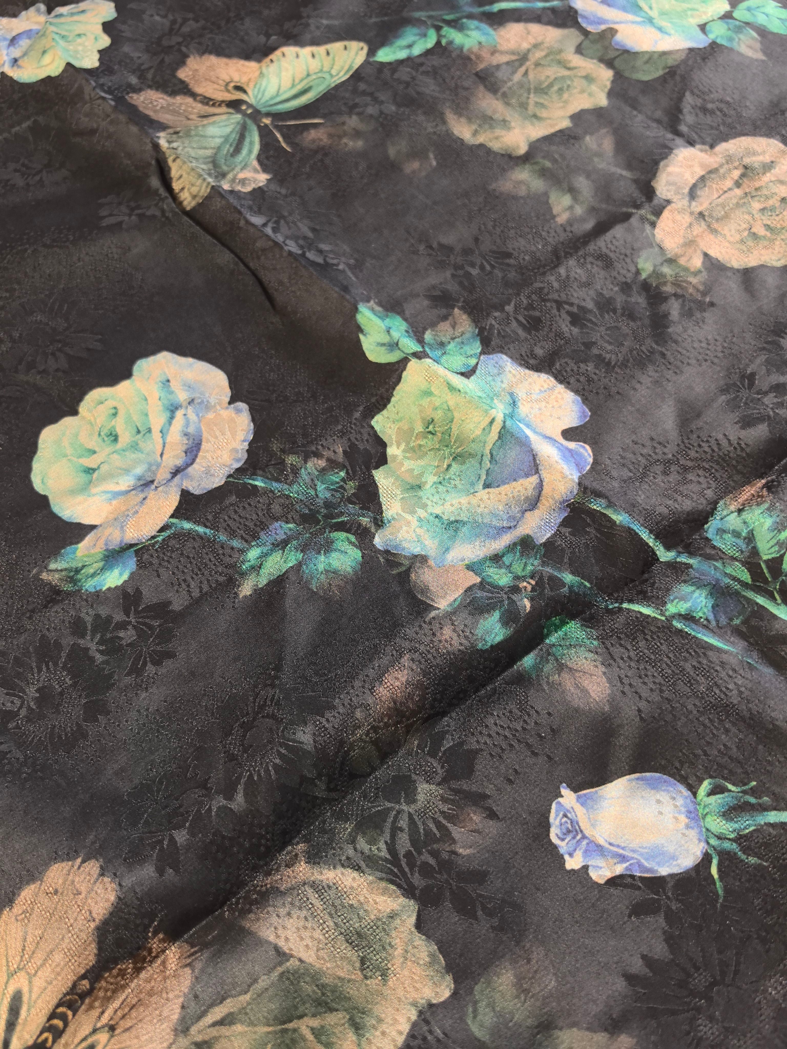 YPHLMG - Handmade 26 Momme HUALUO Jacquard Mud Silk Fabric (Openwork texture) - 110cm by the Yard