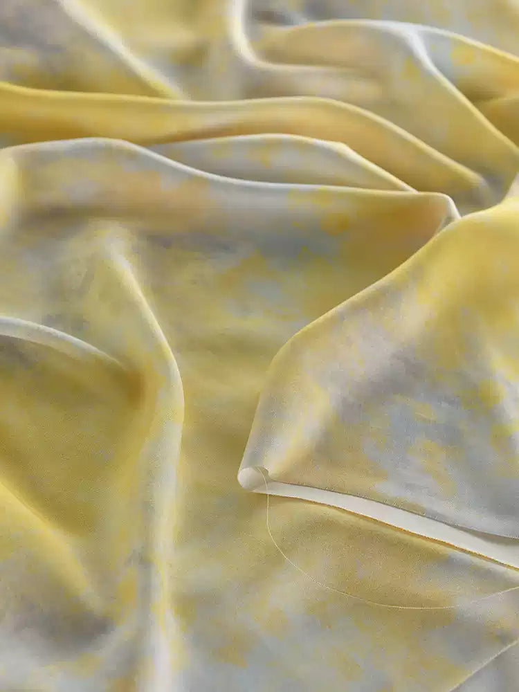 RYYUNSHU - Hight 60 Count Rayon Satin Faux Silk Chinese Style Floral Cheongsam Dress Fabric - 145cm wide by the Yard