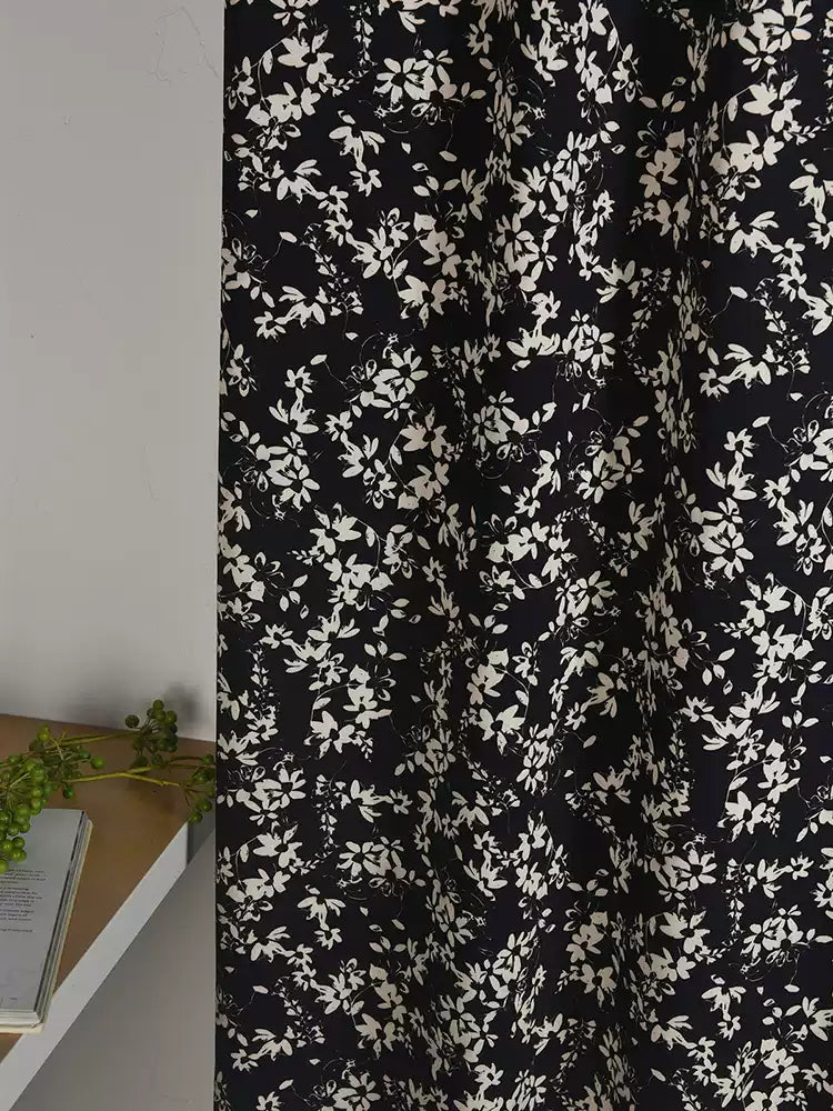 RYCAOYUA - Hight 60 Count Rayon Satin Faux Silk Chinese Style Floral Cheongsam Dress Fabric - 145cm wide by the Yard