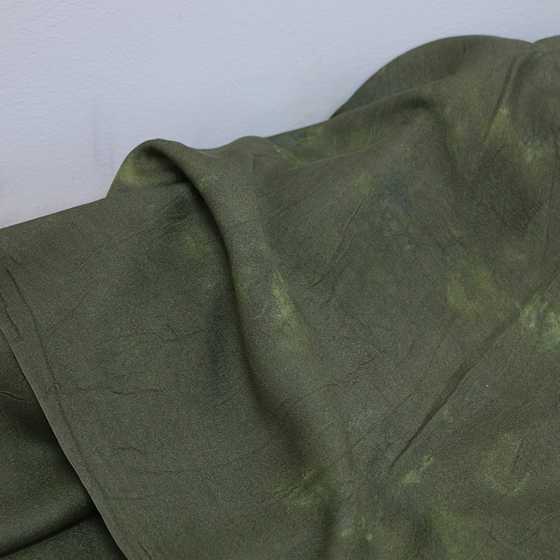 LZHHAC - 16 Momme Eco Friendly Plant Dye Mature Tussah Silk Texture Silk Fabric - 70cm wide by the Yard