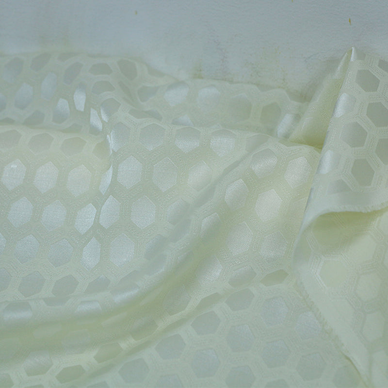 LZXSJW - 23 Momme Jacquard Mulberry Silk Wool Blend Silk Fabric - 137cm wide by the Yard