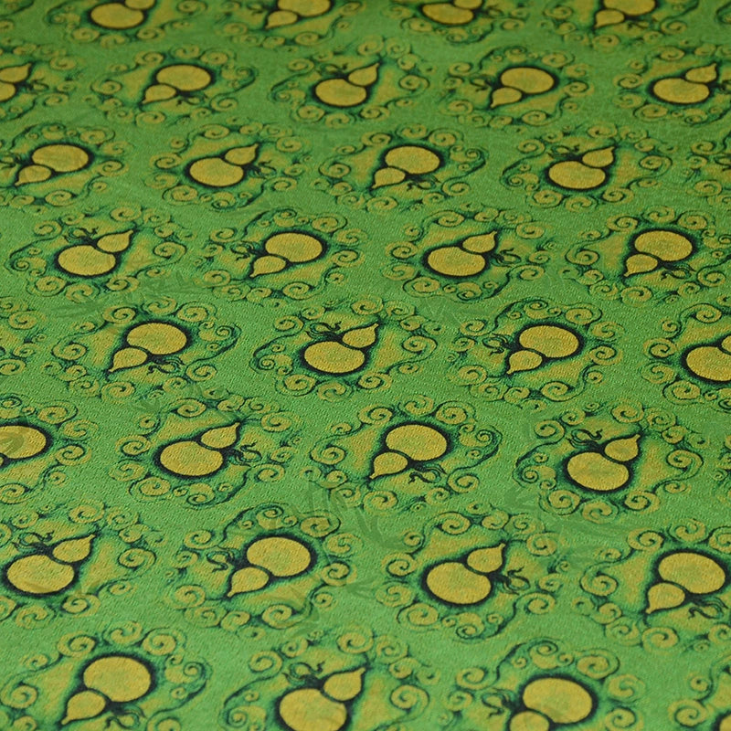 YPLHLU - Handmade 22 Momme HUALUO Jacquard Mud Silk Fabric (Openwork texture) - 110cm by the Yard