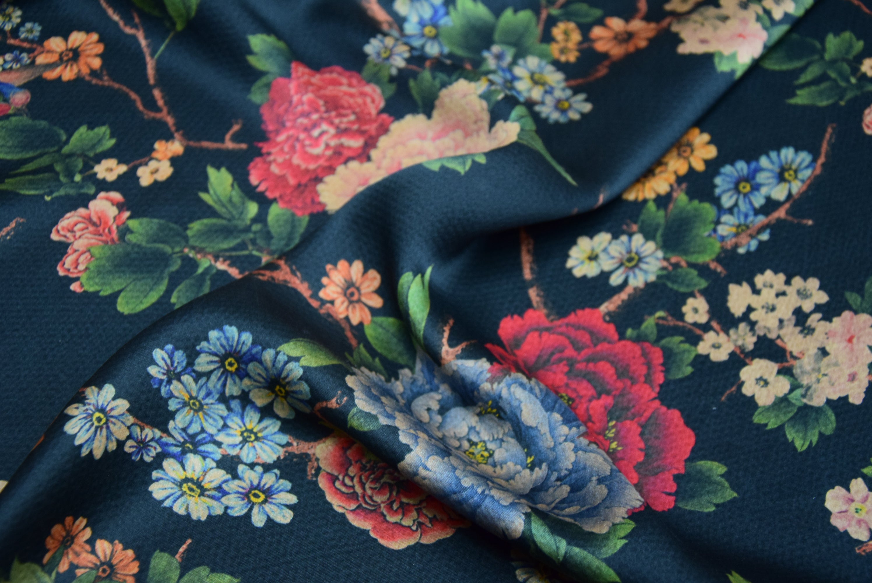 XLZZMD - Handmade 23 Momme Pearl Satin Mud Silk Fabric - 110cm By the Yard