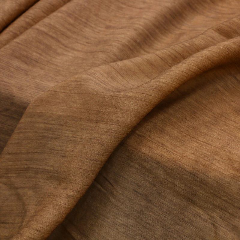 LZSMTR - 21 Momme Hand-Distressed & Cold-Dyed Silk/Wool Blend with Organic Texture - 110cm wide by the Yard