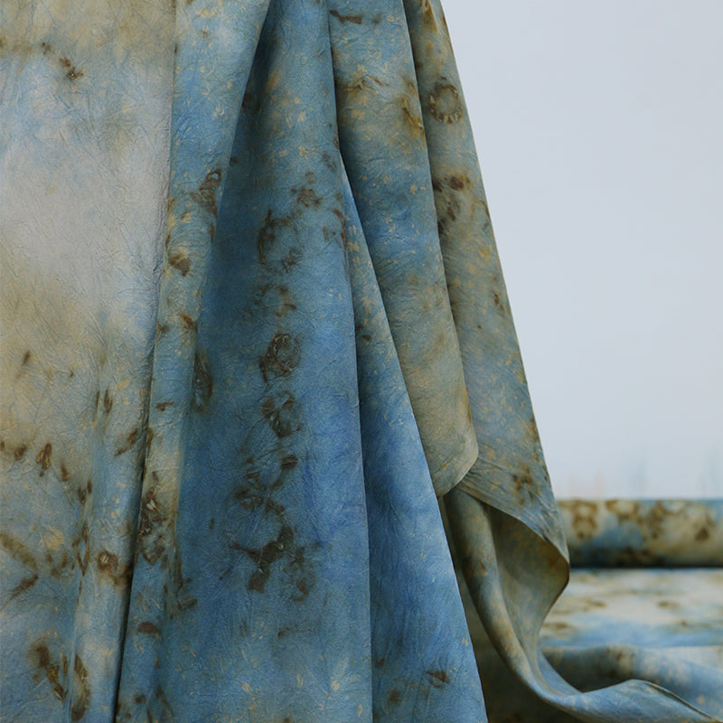 LZDDSG - 16 Momme Eco Friendly Plant Dye Mature Tussah Silk Texture Silk Fabric - 70cm wide by the Yard