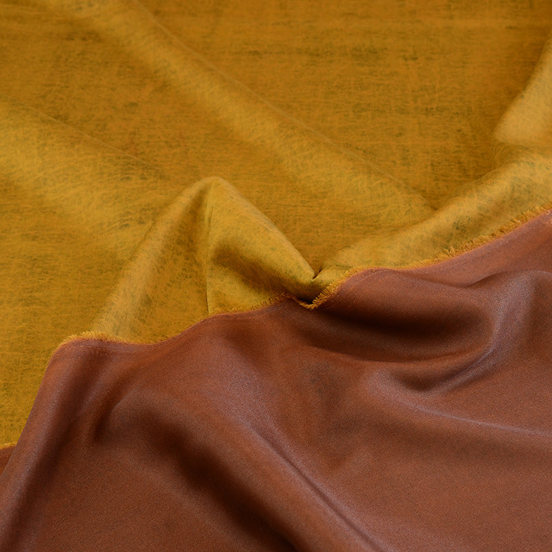 YPHJDH - Handmade 26 Momme Special Yellow HUALUO Jacquard Mud Silk Satin Fabric (Openwork texture) - 137cm by the Yard