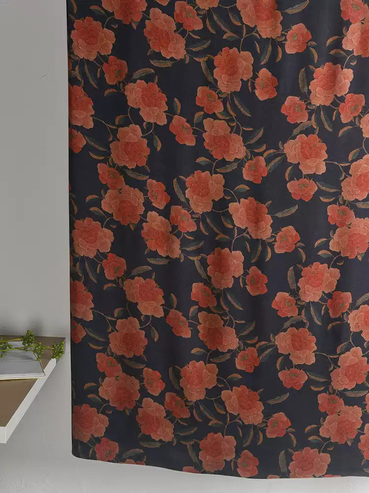 RYZHIHON - Hight 60 Count Rayon Satin Faux Silk Chinese Style Floral Cheongsam Dress Fabric - 145cm wide by the Yard