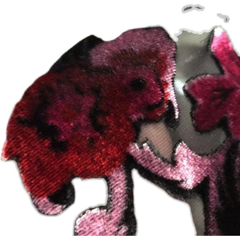 JIUHEN - Semi-sheer with a Draping Effect Burnout Silk Velvet Satin Fabric - 114cm wide by the Yard