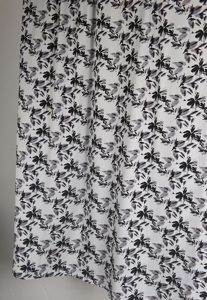 RYSUIMOO - Hight 60 Count Rayon Satin Faux Silk Chinese Style Floral Cheongsam Dress Fabric - 145cm wide by the Yard