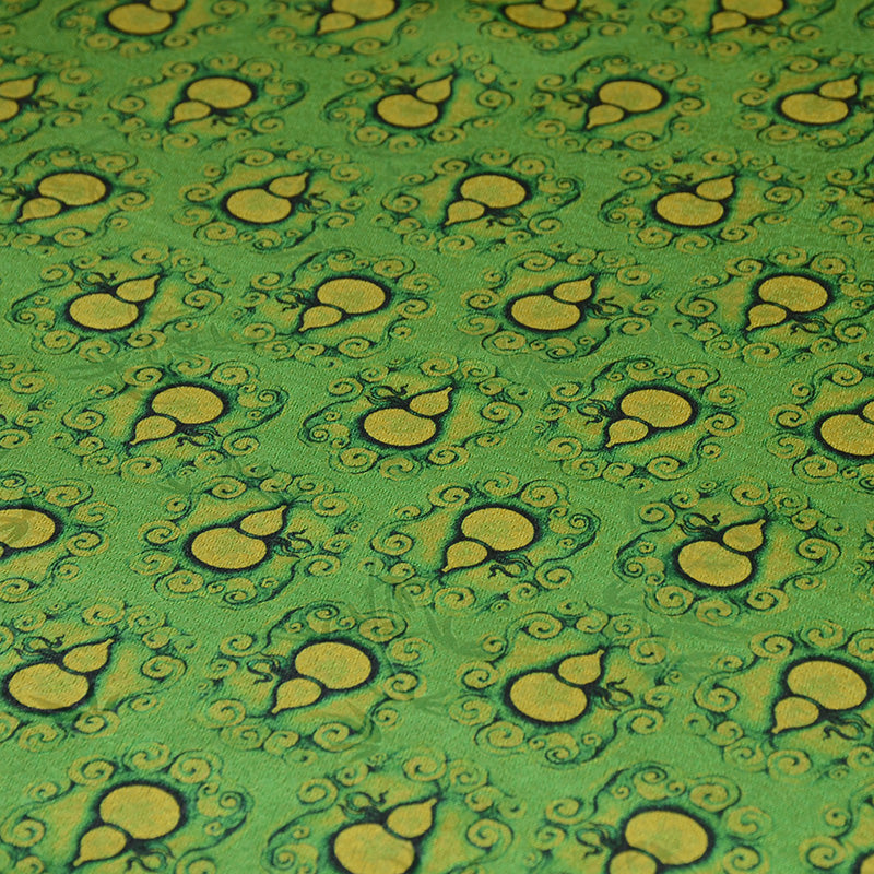 YPLHLU - Handmade 22 Momme HUALUO Jacquard Mud Silk Fabric (Openwork texture) - 110cm by the Yard