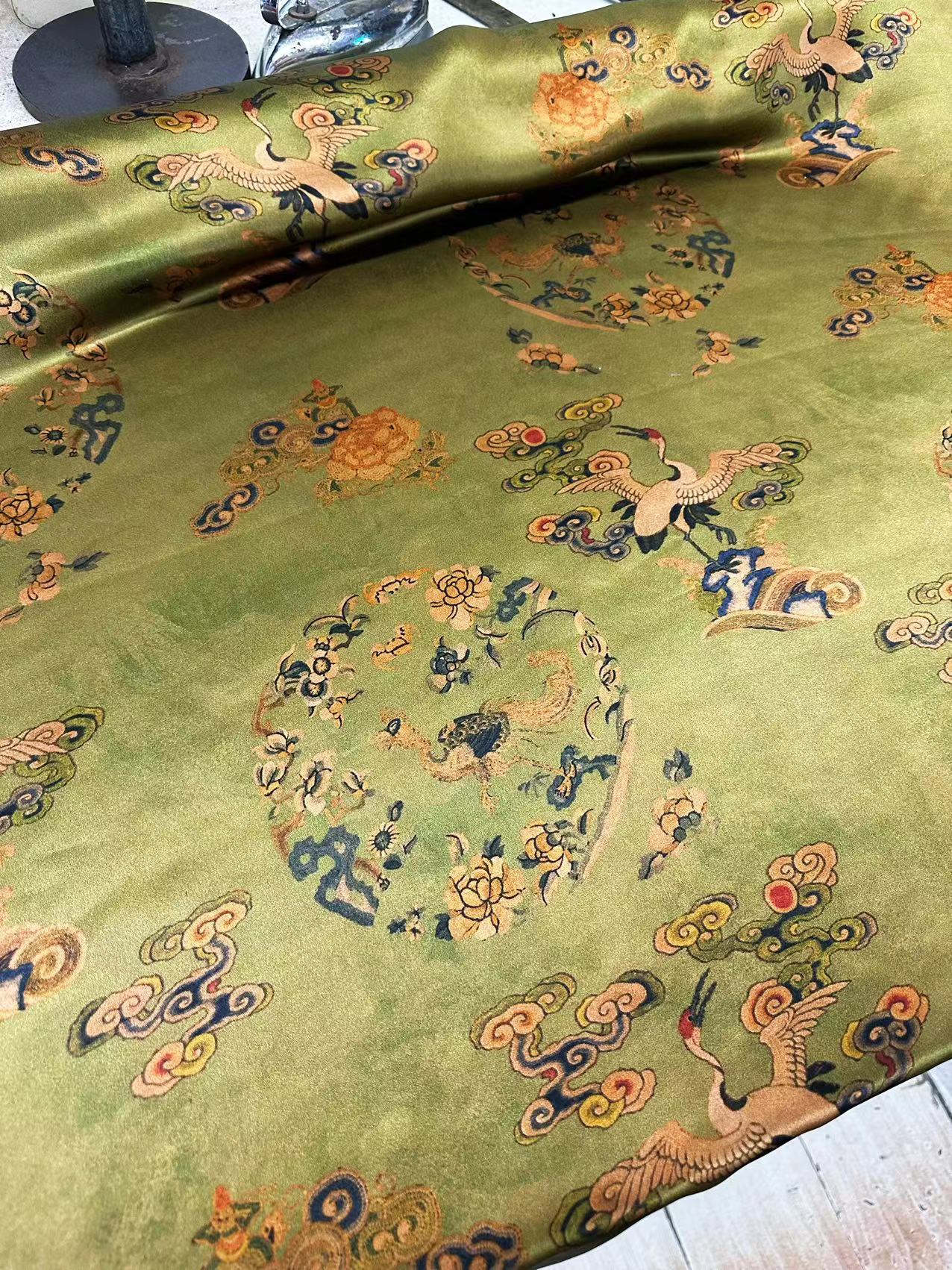 SXXYXH - Handmade 40 Momme Mud Silk Satin Fabric - 114cm By the Yard