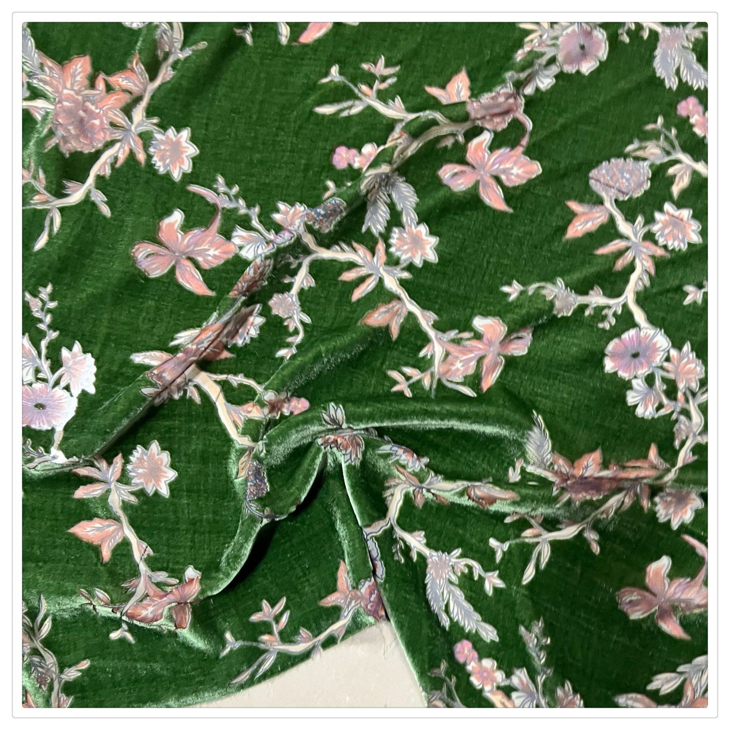 JI0TAN - Semi-sheer with a Draping Effect Sheer Burnout Silk Velvet Satin Fabric - 114cm wide by the Yard