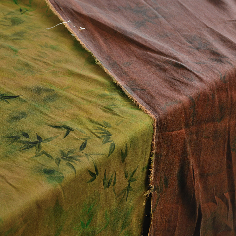 YPLDZZ - Handmade 25 Momme HUALUO Jacquard Mud Silk Satin Fabric (Openwork texture) - 132cm by the Yard