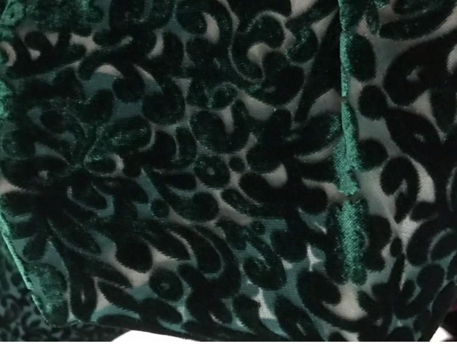 SISELO - Semi-sheer with a Draping Effect Burnout Silk Velvet Satin Fabric - 114cm wide by the Yard