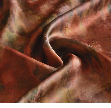 YPSSTO - Handmade 25 Momme HUALUO Jacquard Mud Silk Fabric (Openwork texture) - 110cm by the Yard