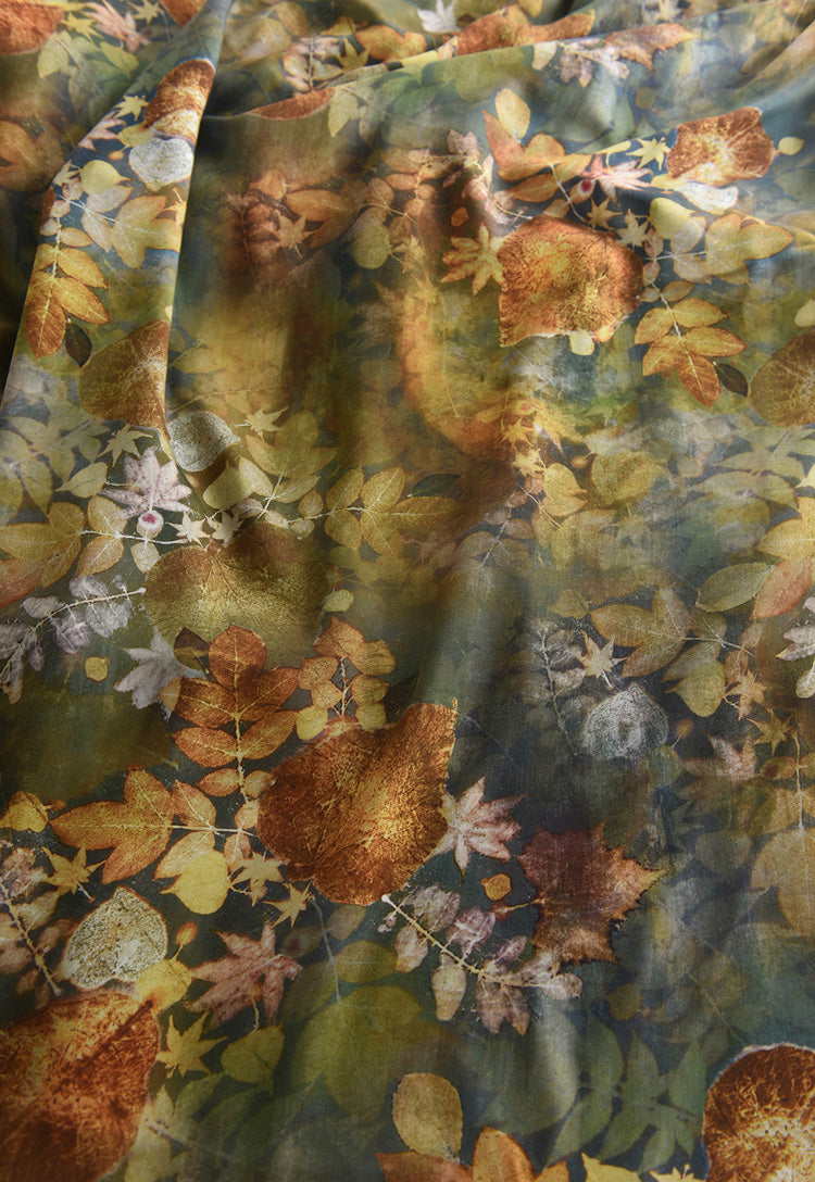 RYXIYING - Hight 60 Count Rayon Satin Faux Silk Chinese Style Floral Cheongsam Dress Fabric - 145cm wide by the Yard