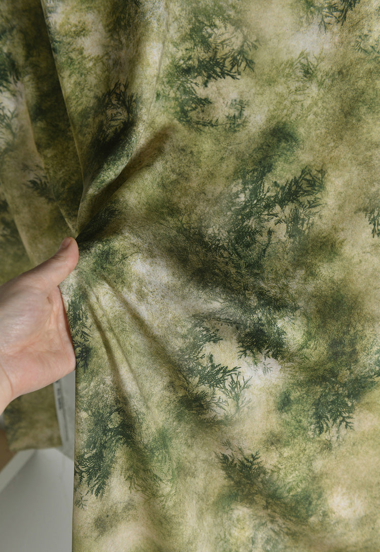 RYSHANLV - Hight 60 Count Rayon Satin Faux Silk Chinese Style Floral Cheongsam Dress Fabric - 145cm wide by the Yard