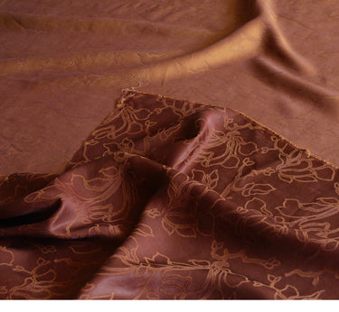 YPHLIU - Handmade 30 Momme HUALUO Jacquard Hong Yunsha Mud Silk Fabric (Openwork texture) - 110cm by the Yard