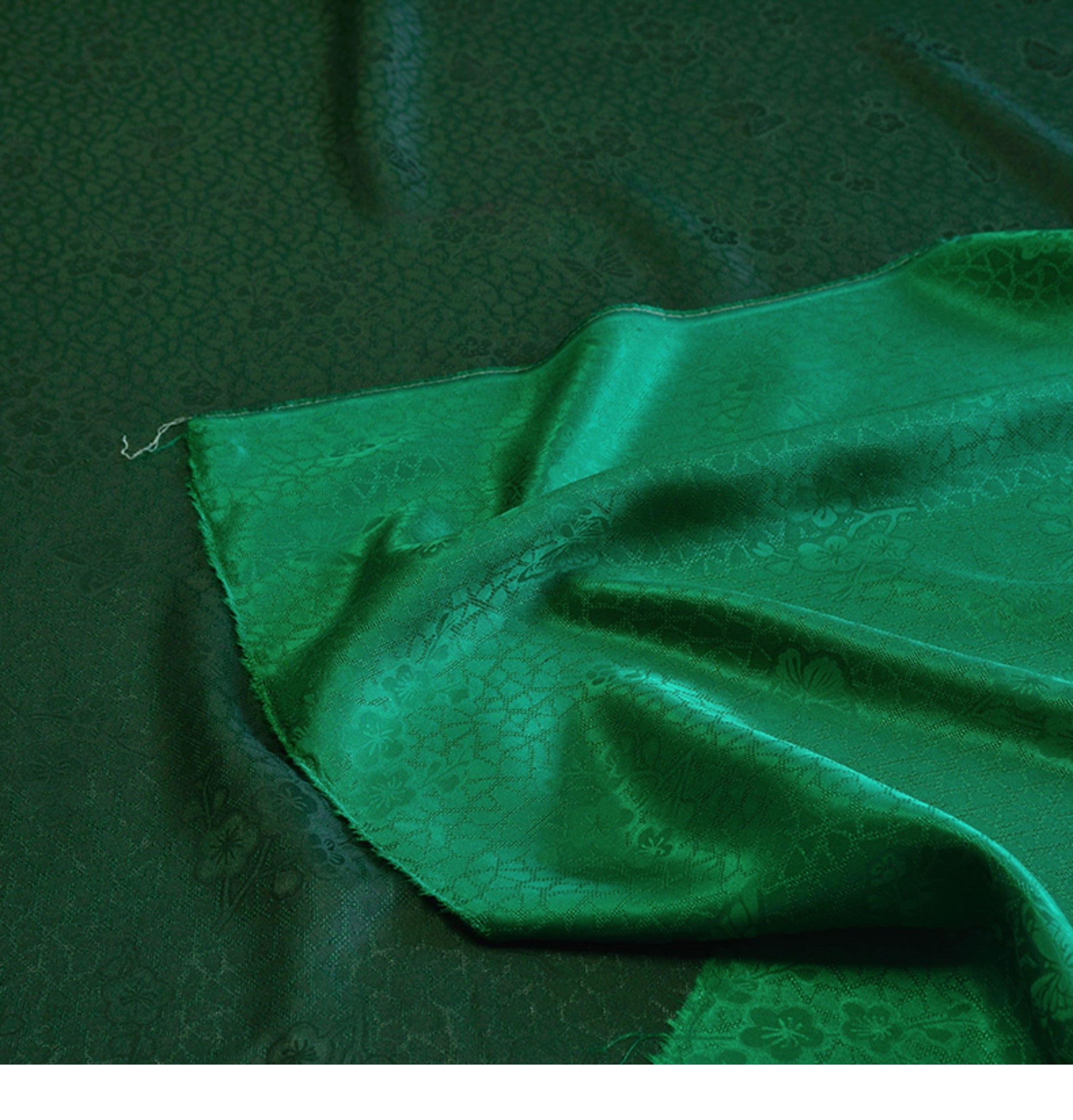 YPFCLD - Handmade 22 Momme HUALUO Jacquard Mud Silk Fabric (Openwork texture) - 114cm by the Yard (Copy)