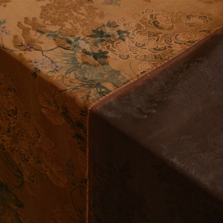 YPHXYZ - Handmade 26 Momme HUALUO Jacquard Mud Silk Fabric (Openwork texture) - 110cm by the Yard