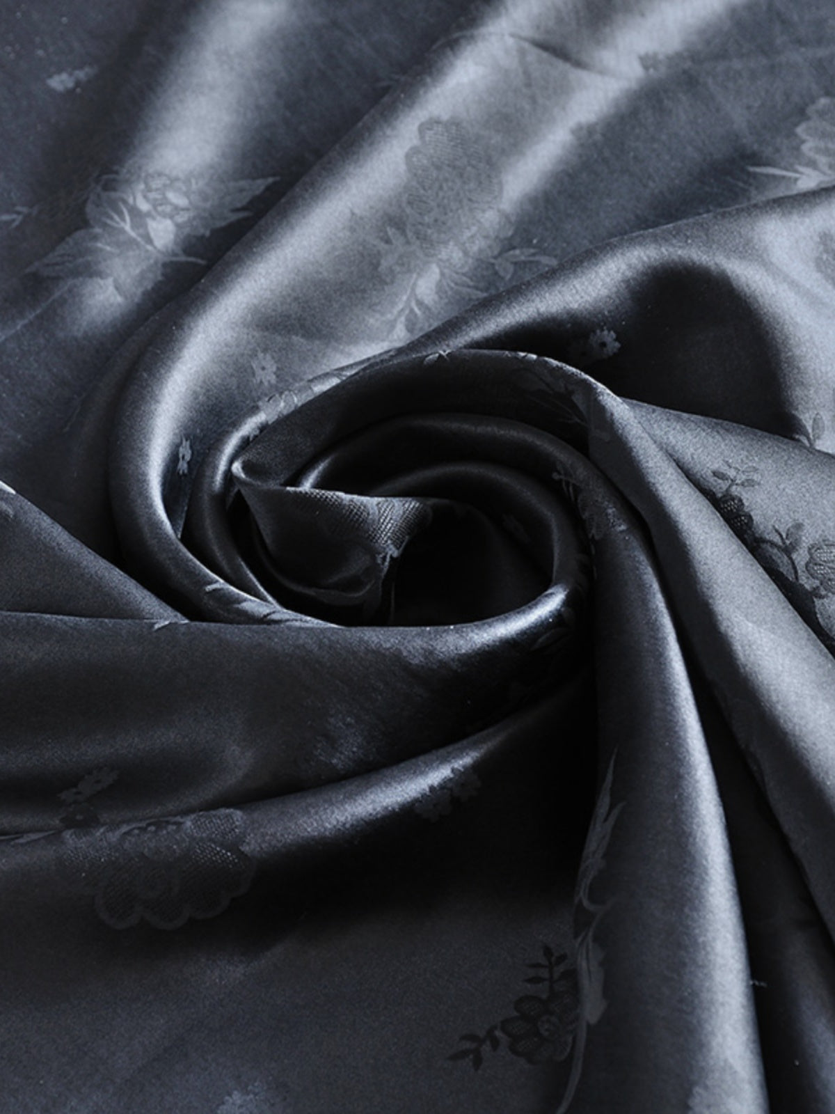 YPHDXH - Handmade 26 Momme HUALUO Jacquard Mud Silk Fabric (Openwork texture) - 112cm by the Yard