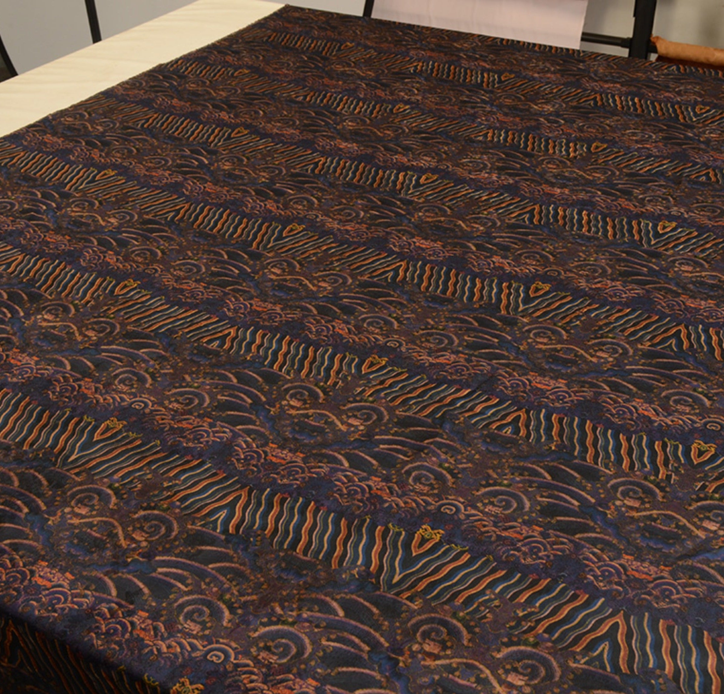 YPYHDM - Handmade 25 Momme HUALUO Jacquard Mud Silk Fabric (Openwork texture) - 110cm by the Yard