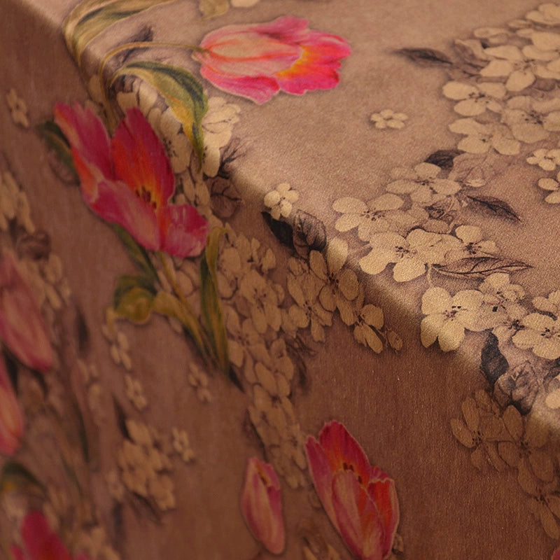 YPASJI - Handmade 50 Momme Double-Faced Heavy Satin Mud Silk Satin Fabric - 105cm By the Yard