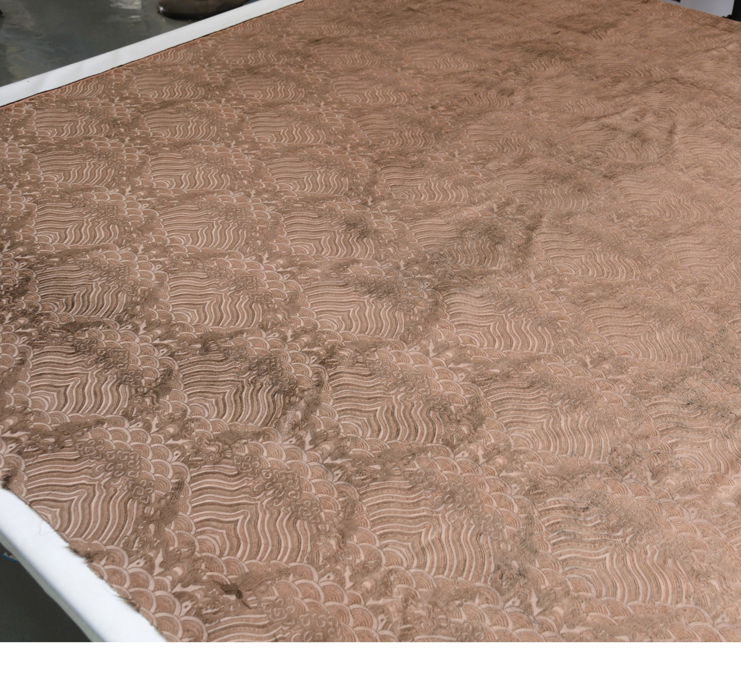 YPHILA - Handmade 40 Momme Jacquard Mud Silk Fabric - 135cm by the Yard