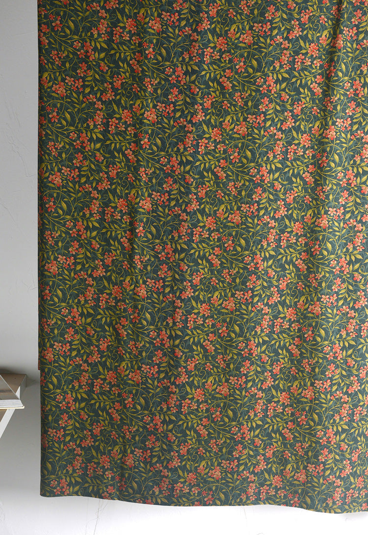 RYHONXIU - Hight 60 Count Rayon Satin Faux Silk Chinese Style Floral Cheongsam Dress Fabric - 145cm wide by the Yard