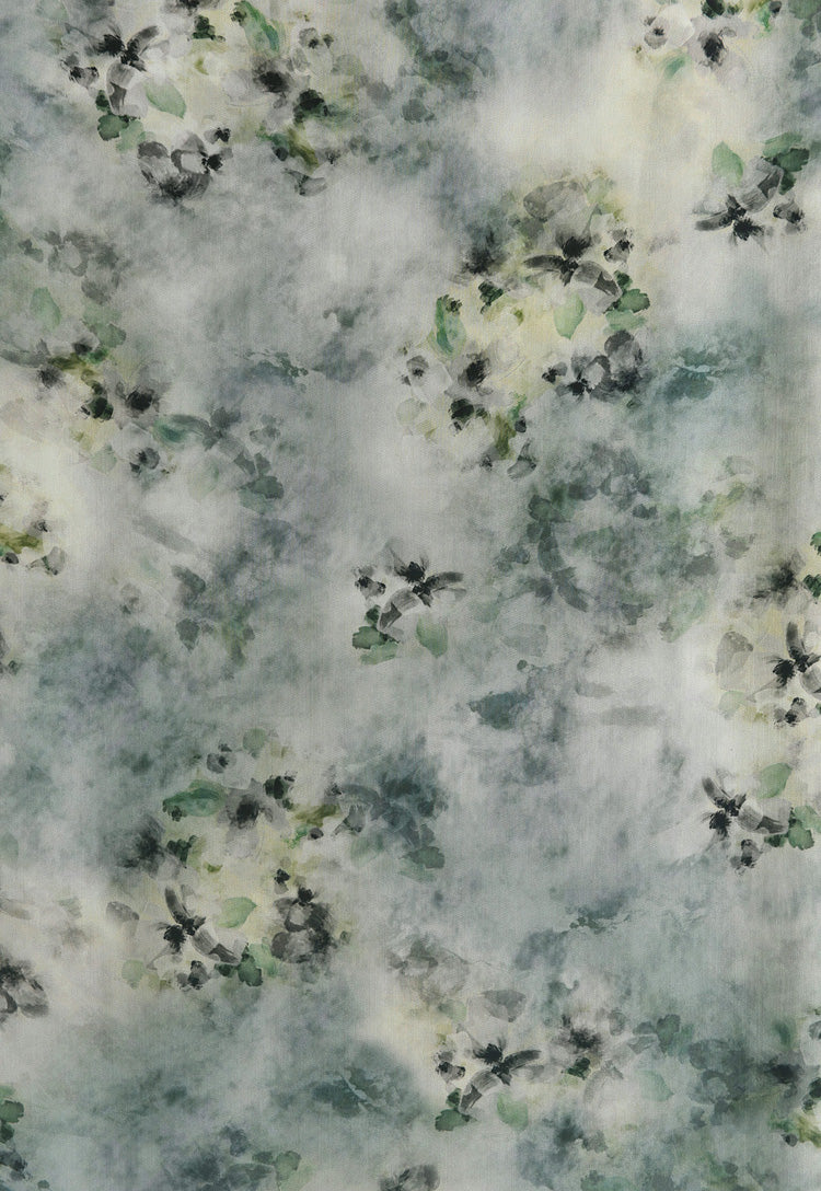 RYKONGYIN - Hight 60 Count Rayon Satin Faux Silk Chinese Style Floral Cheongsam Dress Fabric - 145cm wide by the Yard