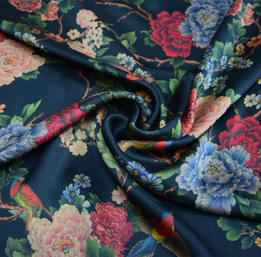 XLZZMD - Handmade 23 Momme Pearl Satin Mud Silk Fabric - 110cm By the Yard