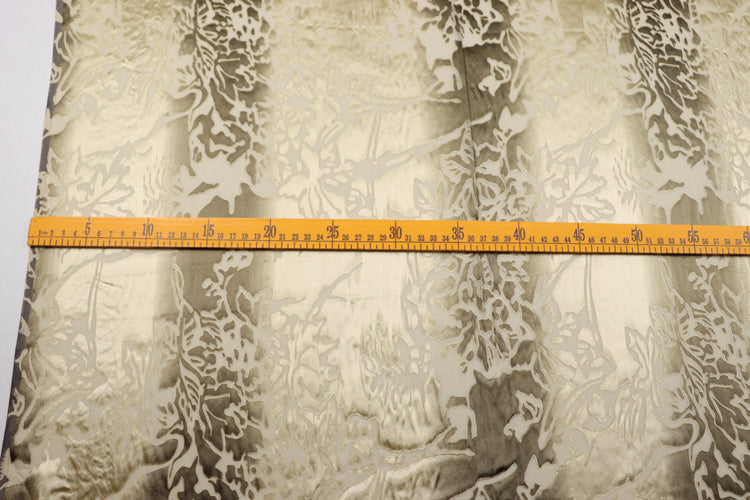 JFHSUL - 17 Momme Vertical Pattern Sheer Burnout Silk Devore Satin Fabric - 114cm wide by the Yard