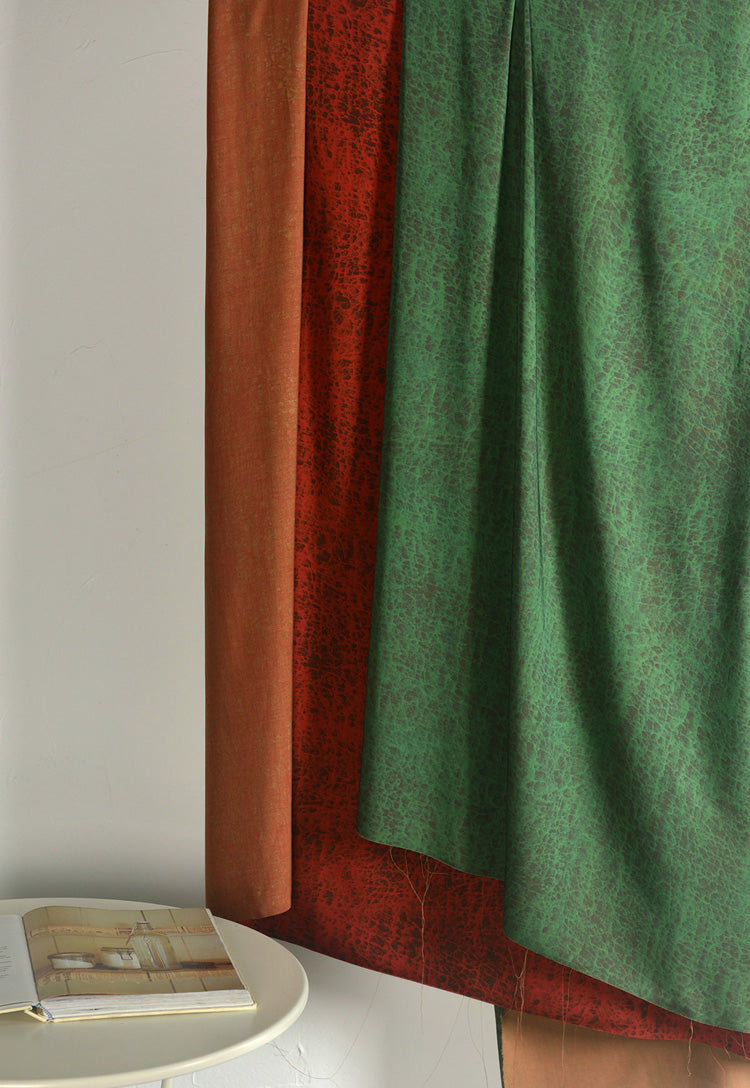 RYGUAWEN - Hight 60 Count Rayon Satin Faux Silk Chinese Style Floral Cheongsam Dress Fabric - 145cm wide by the Yard