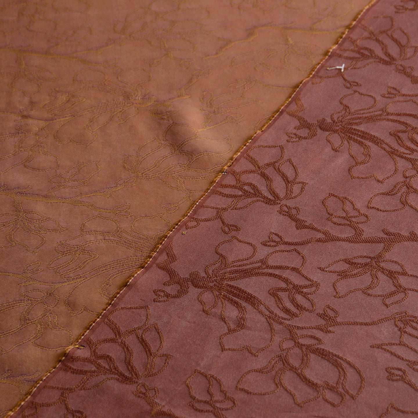 YPHLIU - Handmade 30 Momme HUALUO Jacquard Hong Yunsha Mud Silk Fabric (Openwork texture) - 110cm by the Yard