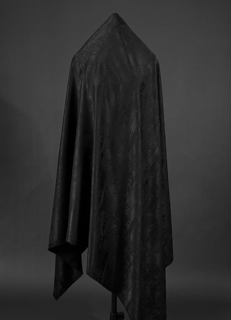 BUSSANS - Three Colours and Small Tree Jacquard Satin Polyester Fabric - 152cm by the yard