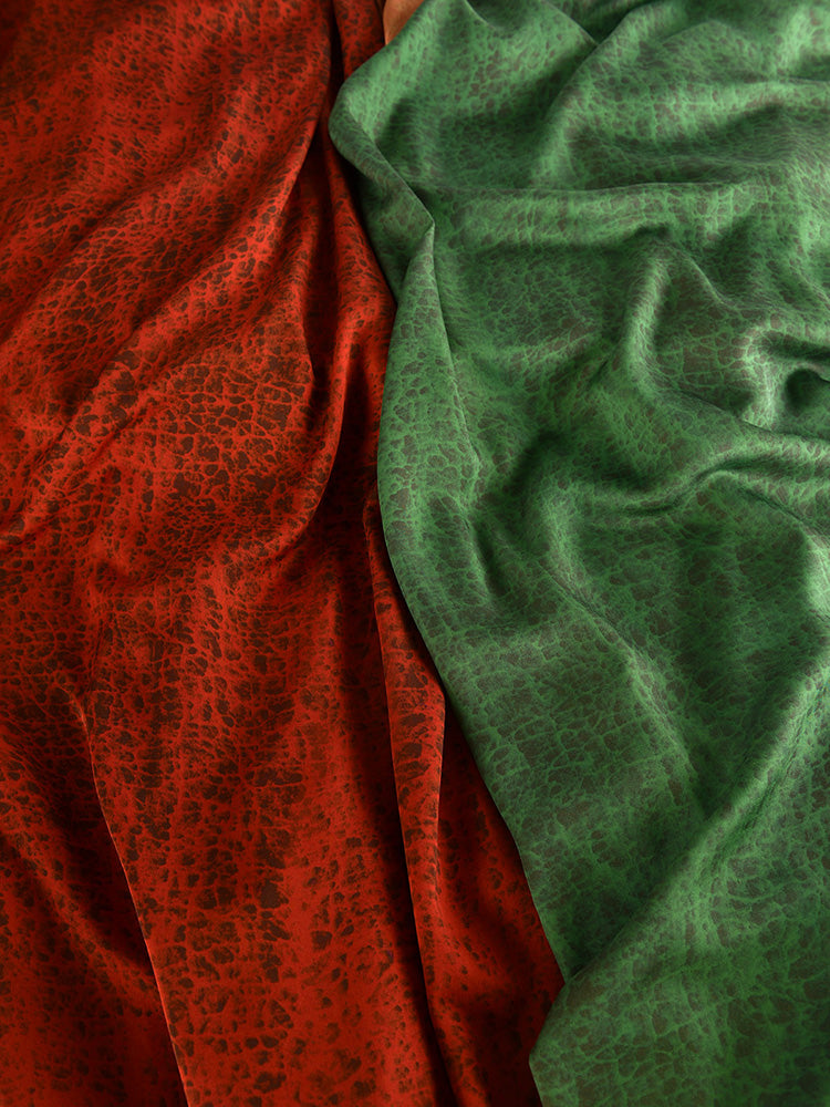 RYGUAWEN - Hight 60 Count Rayon Satin Faux Silk Chinese Style Floral Cheongsam Dress Fabric - 145cm wide by the Yard