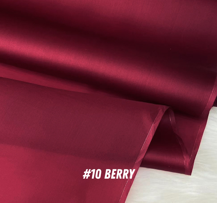 29 Solid Colors - 14 Momme Silk Organza Satin Fabric for Prom Dresses - 140cm wide by the Yard