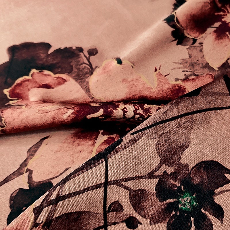 CHQY - Handmade 40 Momme Mud Silk Satin Fabric By the Yard