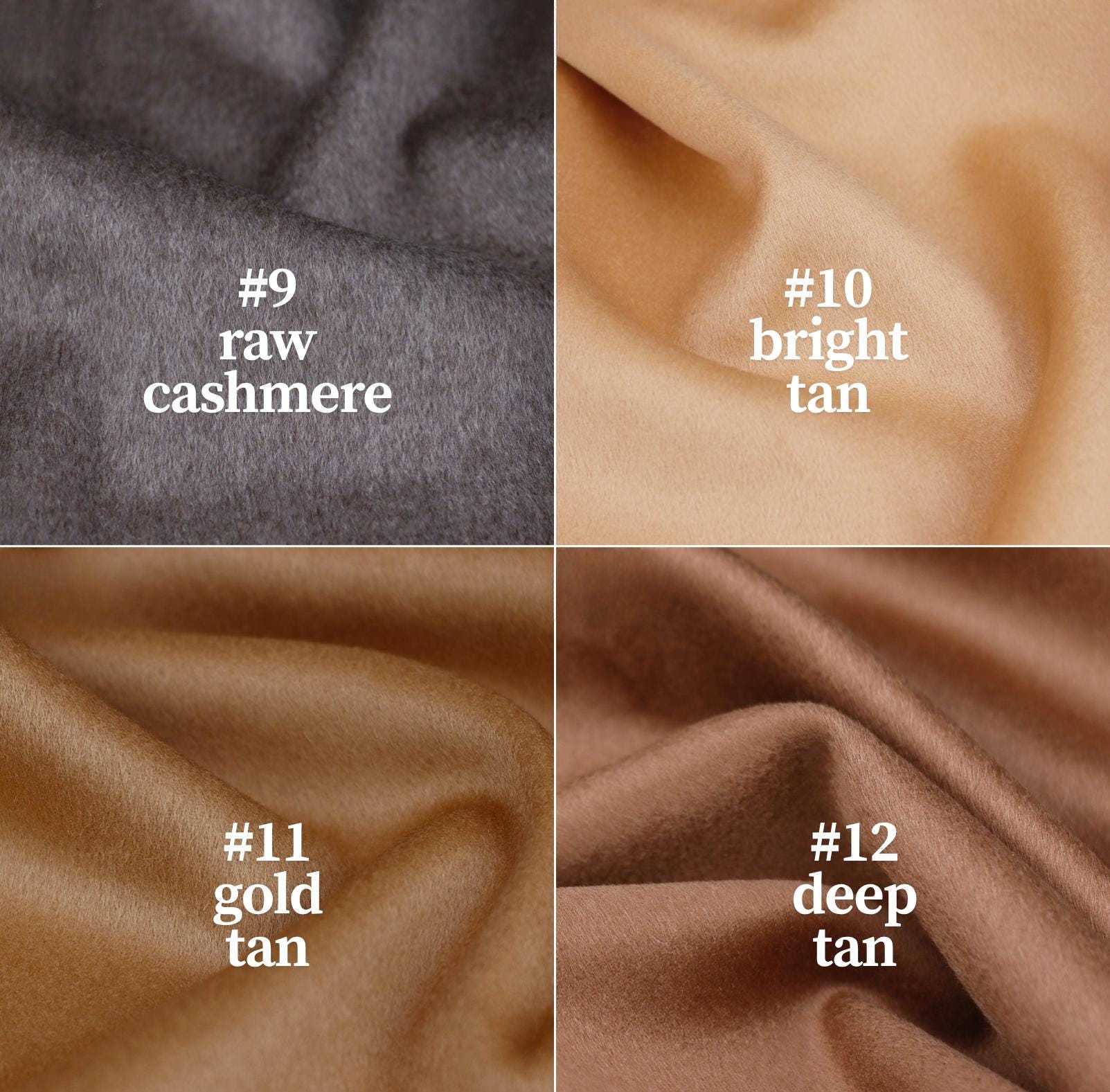 100% Pure Cashmere - Double Faced for Luxury Coats, 150cm wide by the Yard