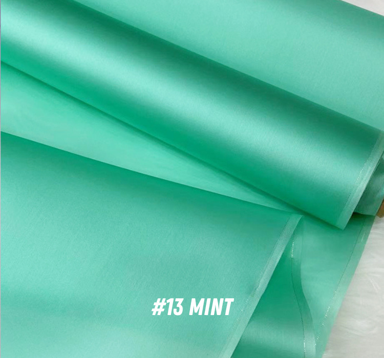 29 Solid Colors - 14 Momme Silk Organza Satin Fabric for Prom Dresses - 140cm wide by the Yard