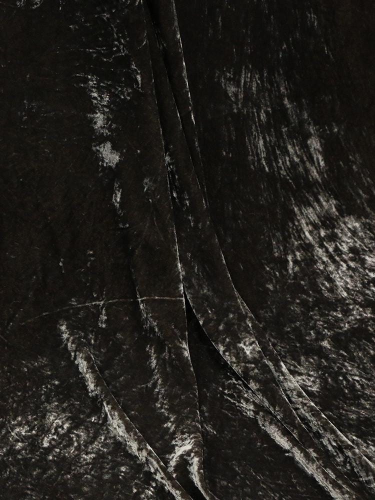 MIXIA - Handmade Plant-dyed Elk Brown Niche Silk Velvet Fabric - 125cm wide by the Yard