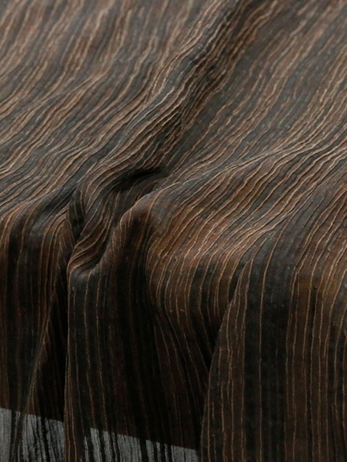 GUFSUY - Handmade 15 Momme Mud Silk Crinkled Crepe Fabric - 116cm wide by the Yard